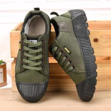 Arbeitsschuhe Sportschuh Turnschuhe Herren Leicht Canvas Laufschuhe Sneaker