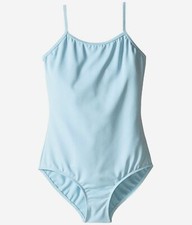  115 Bloch For Dancers Girls Blue High-Round Neckline Camisole Leotard Size 12