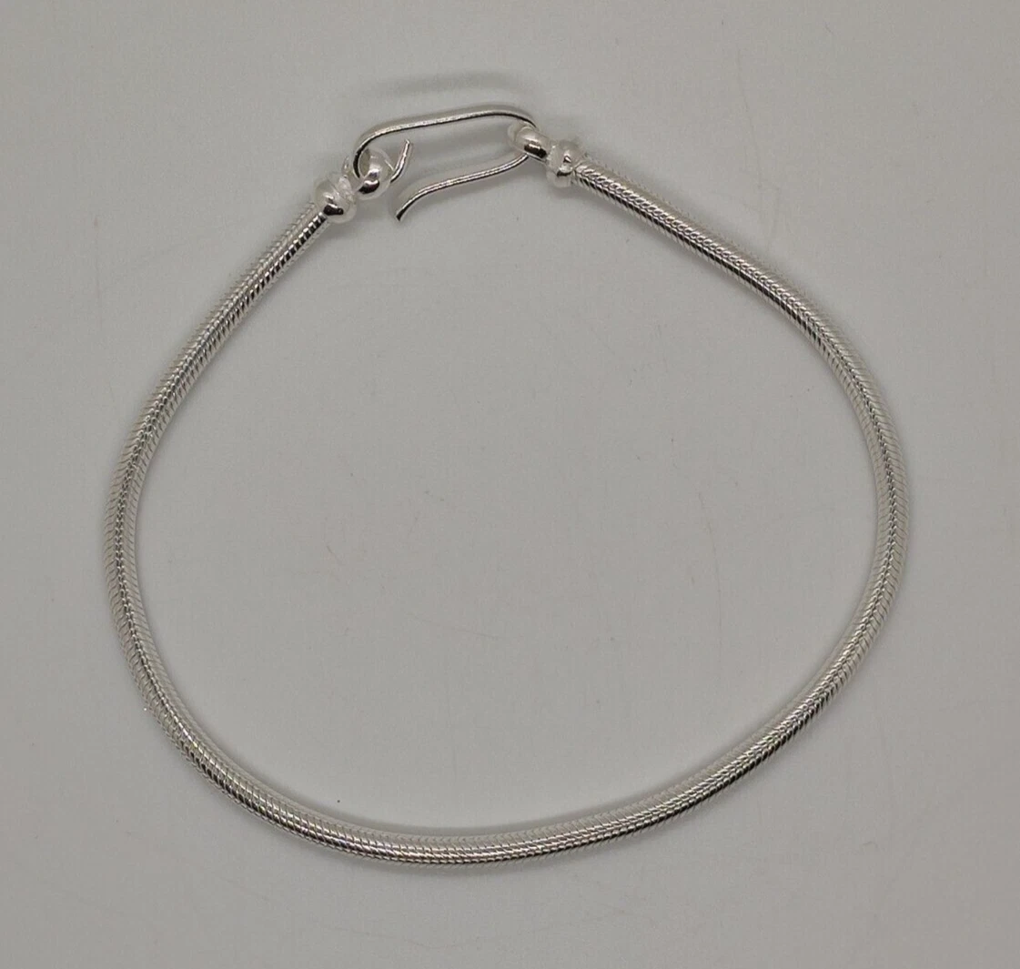 Bracciale Elegante In Maglia In Argento Sterling Di 8,5 Pollici