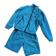 Money Tracksuit Shellsuit Shorts  Jacket Green M Windbreaker Shine Nylon Sport