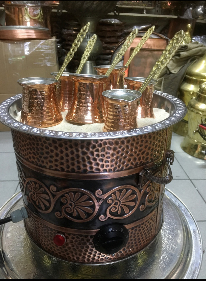 Turkish Arabic Copper Sand Coffee Maker Coffee Heater Coffee Brewer Kumda Kahve