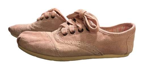 TOMS Toffee Bota Boots Faux Shearling Suede Lace-Up Size  display picture 2