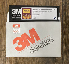 Merlin 128 Macro Assembler for the Commodore 128 - 5.25  Floppy Disk