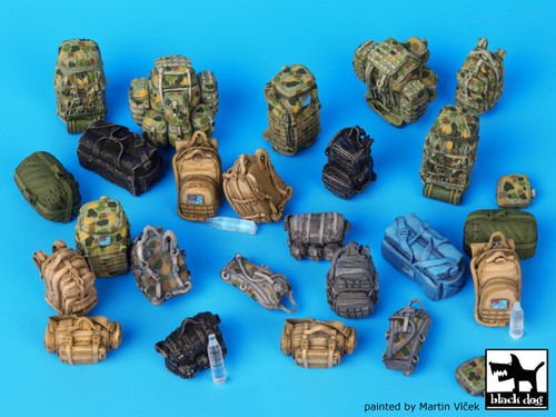 Juego de accesorios para equipos autralianos, cat.n.: T35062, perro negro, 1:35 - Imagen 2 de 4