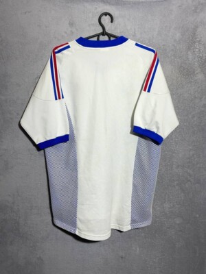 France Away football shirt 2002 - 2004 Team Jersey White Adidas