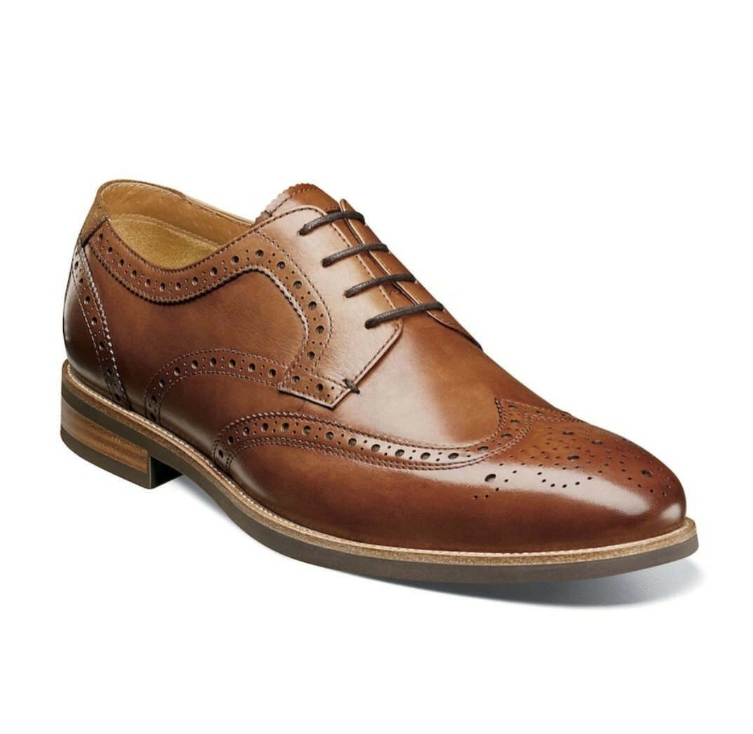 D/BROWN/WING TIP/OXFORD/ONLY MACY'S/DRESS  SHOES/LEATHER/