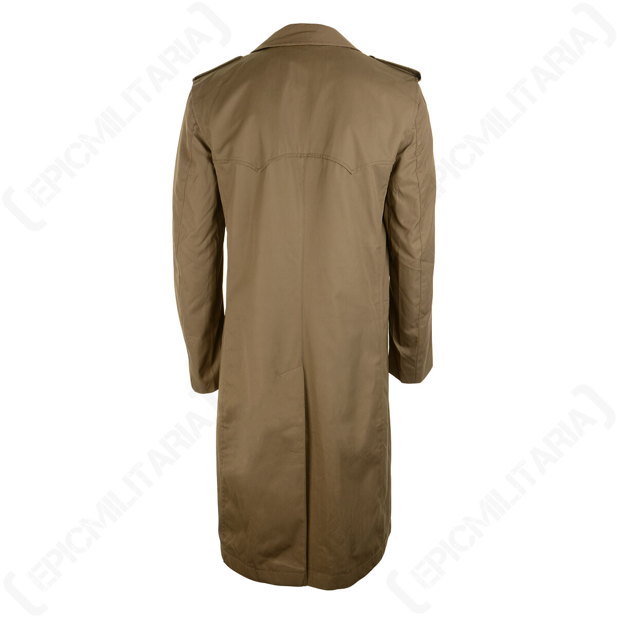 Original Italian Trench Coat - Olive Drab - Military Army Surplus