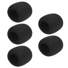 5PCS Handheld Microphone Windscreen Sponge Foam Black Mic Cover for KTV L0F6