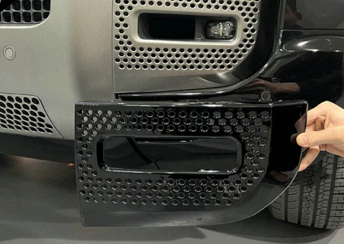 Front Bumper Fog Lamp Grille Mesh Trims Fits For Defender 90 110 130 2020-2023 - Picture 5 of 6