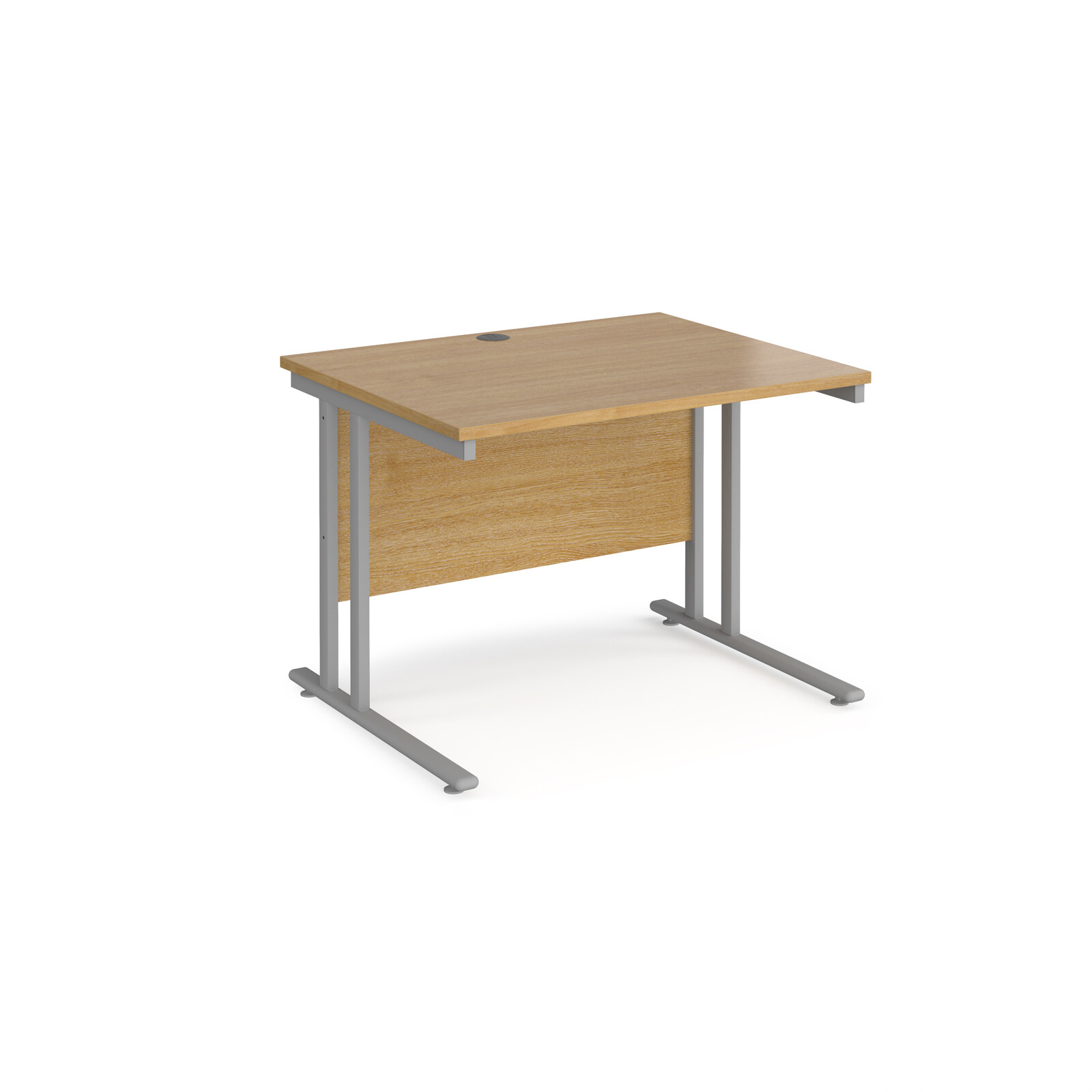 Rectangular 1000mm Straight Office Desk in Beech, Oak, White, Walnut