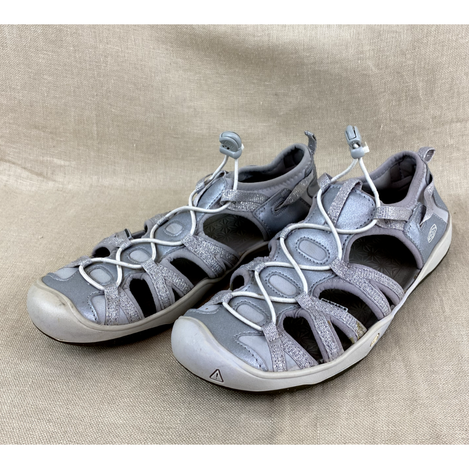 Sandali da trekking Keen impermeabili Moxie argento giovani taglia 5 donna taglia 6 5