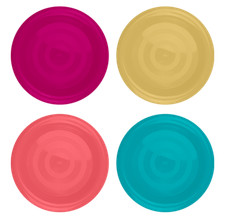 8 Pk Reusable Plastic Plates Multi Colour Party Picnic BBQ Kids Set Event Buffet
