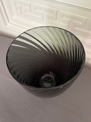 Schwarze Glasvase "Kaheku" - Höhe 24,5 cm / ⌀ 18 cm - Bild 3 von 6