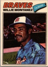 1977 Topps Baseball Patches Cloth Stickers - #29 Willie Montanez