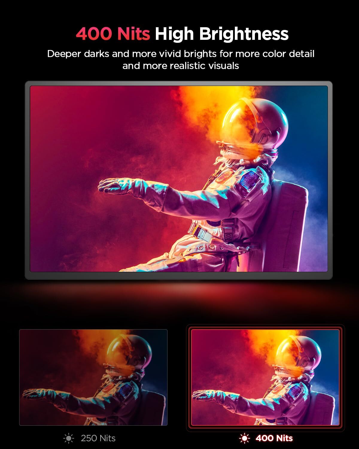 UPERFECT 2K 120Hz Portable Gaming Monitor 16 