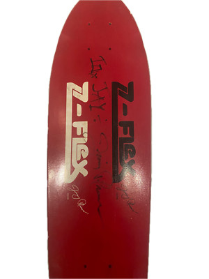 Z Flex Jimmy Plumer Pro Model Red 7.75in Signed Shaped Deck