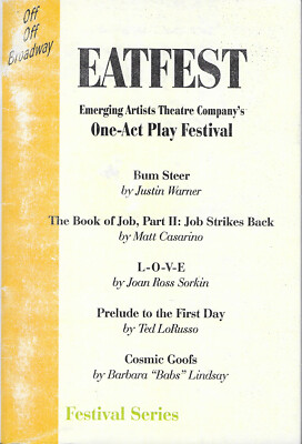 EATfest One-Act Play Festival: a Compilation of Plays