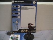  Star Wars Miniatures CLONE STRIKE Battle Droid 30/60 with card 