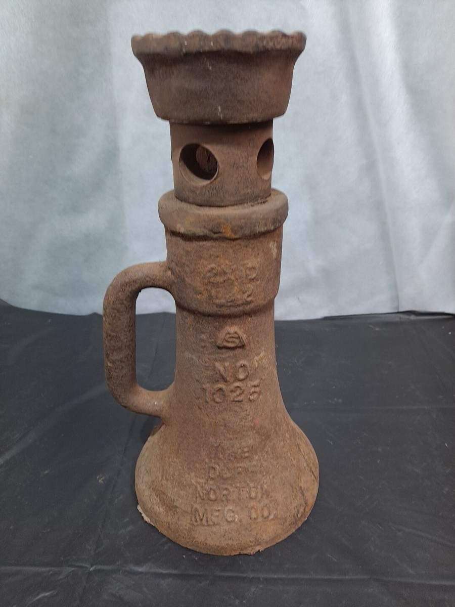 Vintage Duff Norton 1025 Cast Iron Railroad Bottle Screw Jack 12 X