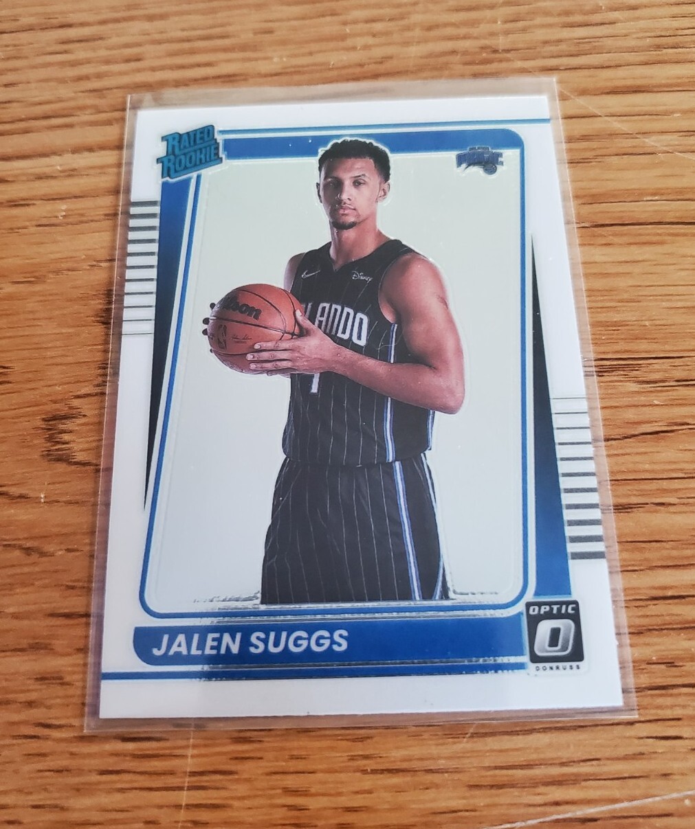 Jalen Suggs 2021-22 Panini Donruss Optic RATES ROOKIE HOLO PRIZM RC #179