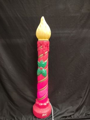 Vintage Christmas Blow Mold Candle 37'' (lot 2329)