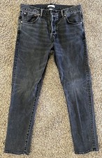 American Eagle AE77 Premium Classic Men's Jeans Black Wash 32 X 32 Pre-Owned