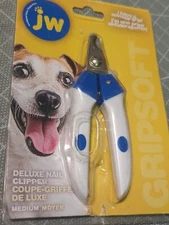 Jw Pet Company Gripsoft Deluxe Nail Clipper For Dogs, Medium