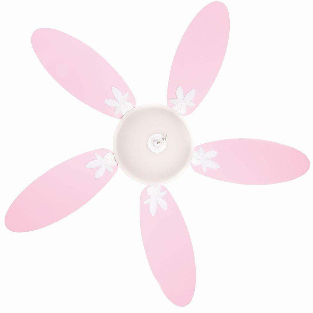 Ceiling Fan Light Kit 44 In Reversible Pink Purple Blades Downrod