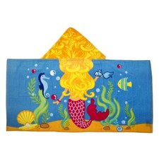 Suntime Mermaid Kids Girls Bath Beach Towel Cotton Pool Hooded Towel NEW