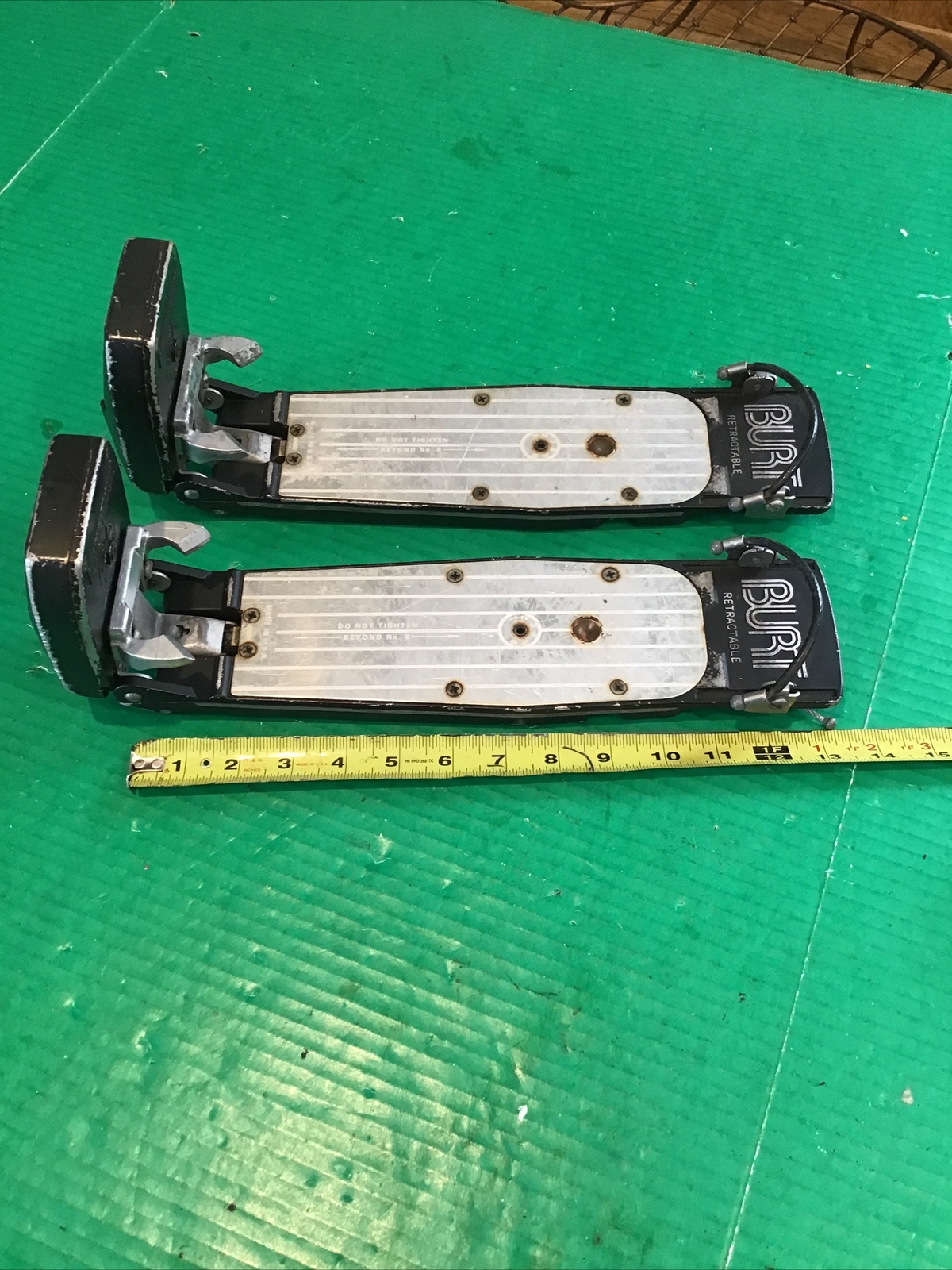 Pair Vintage 1970's Original BURT Retractable Snow Ski Bindings lot of