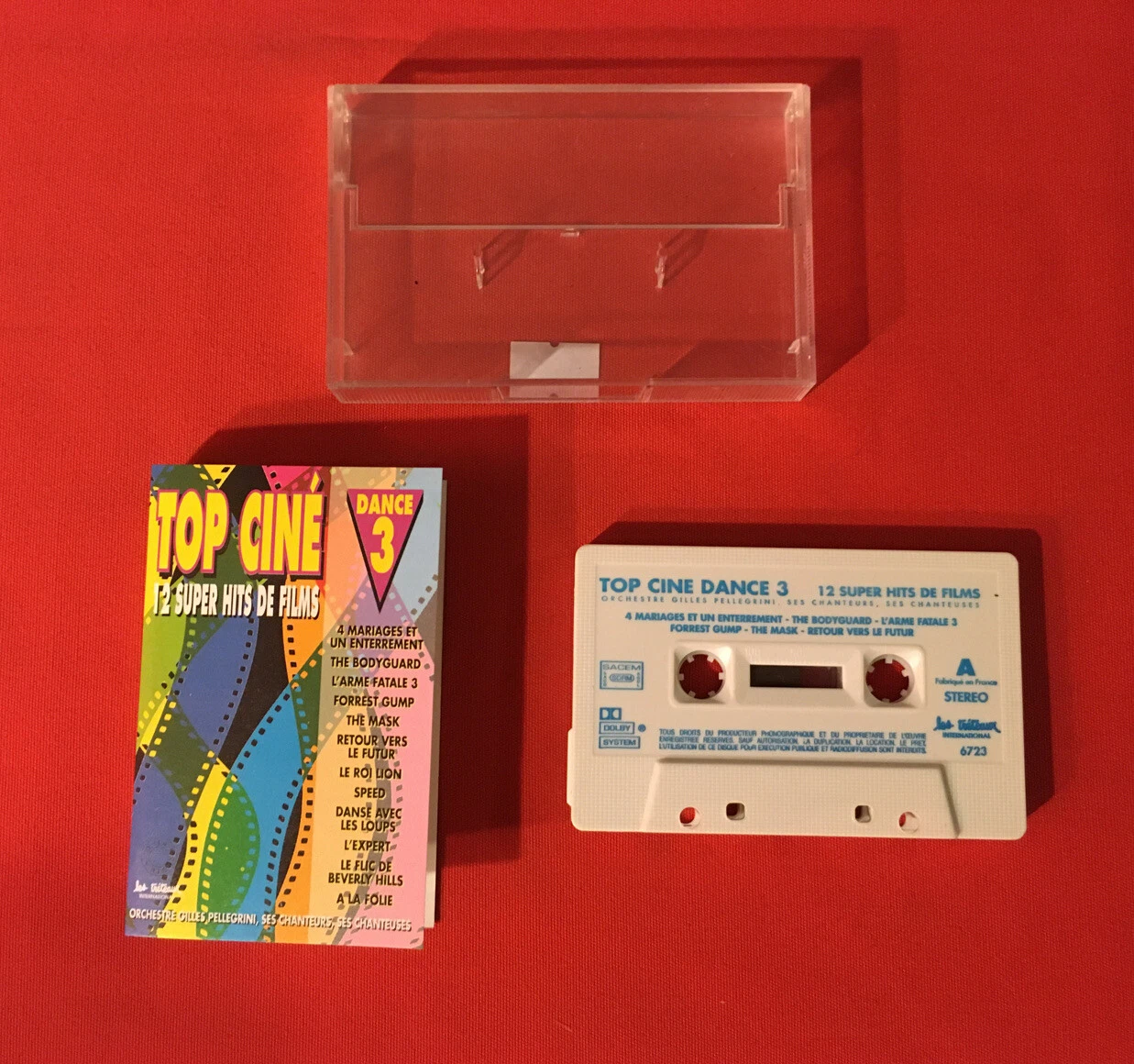 Top Kino 3 Super Hits Filme 6723 Mask Roi Löwe Speed Kassette Audio K7 Zustand