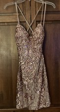 windsor dress large rose gold