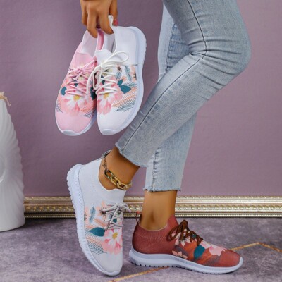 Womens Walking Shoes Slip On Sock Tennis Sneakers Casual