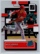 2022 Panini Chronicles Clearly Donruss Nick Lodolo Rated Rookie Reds RC #73