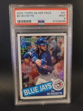 2020 Topps Silver Pack Bo Bichette 1985 Chrome Rookie RC #41 PSA 9 Blue Jays