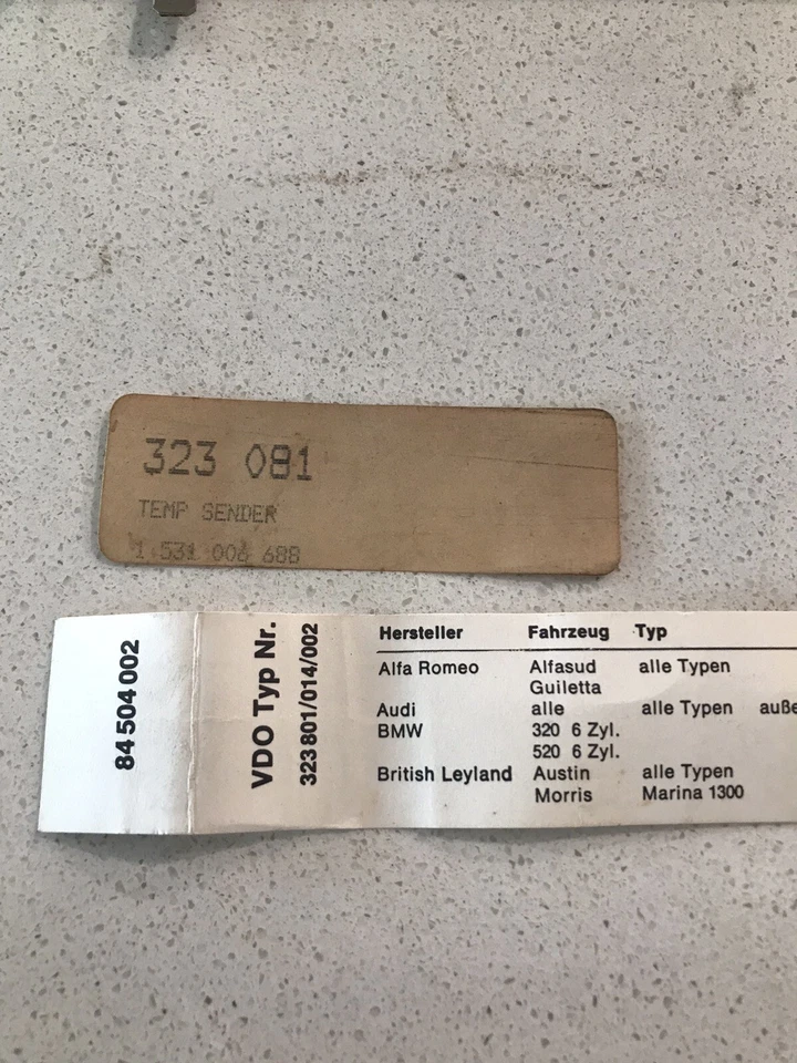 KIT UNIDAD DE ENVÍO VARILLA DE MEDICIÓN DE ACEITE VDO SE ADAPTA A ALFA-THRU-VW Foto 4 de 4