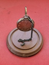 Vintage Longines Pocket Watch 17 Jewels Monogrammed Missing Parts It Runs V1
