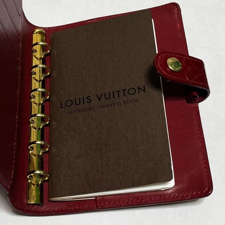 LOUIS VUITTON（LV） Buone condizioni cover notebook Louis Vuitton vernice rossa 14