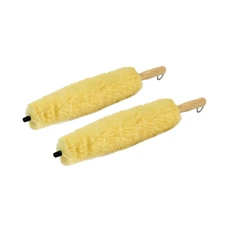 2 Pcs 17" Wheel Pro Brush Car Bendable Wash Tool Cleaning Brush Tire Rims Spokes