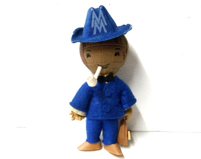 Vintage 60s Leipziger Messe Doll Leipzig Trade Fair Mascot GDR Germany