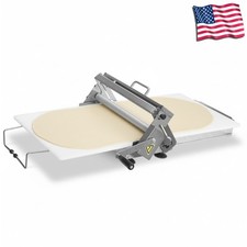 Folding Manual Dough Sheeter Machine with 2 Rolling Boards Stainless Steel New