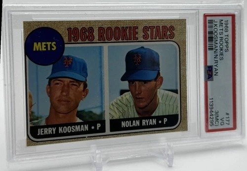 1968 Topps Jerry Koosman/Nolan Ryan Rookie New York Mets #177 PSA