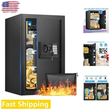 Durable Home Safe 19.69" Digital Lock Anti-Theft Alarm Mute Function