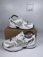 Image of New Balance 530 Trainers Shoes - White / Silver Metallic - Size UK 5 - GR530AD