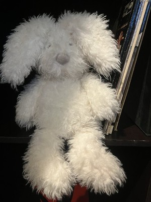 JELLY CAT ANGORA BUNNY BIEGE NOSE (MISSING TAG) FLOPPY FUZZY MUST HAVE RETIRED