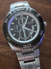 Big Orologio cronografo Citizen con Datario Diver Oversize 44mm Braccialato