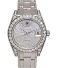 Rolex Datejust Pearlmaster 18k White Gold Diamond Ladies 34mm Watch B P G 81159