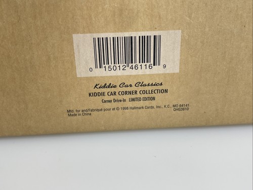 Hallmark Edizione Limitata Kiddie Car Corner Collection Corner Drive In Nuovo Con Scatola - Foto 5 di 6