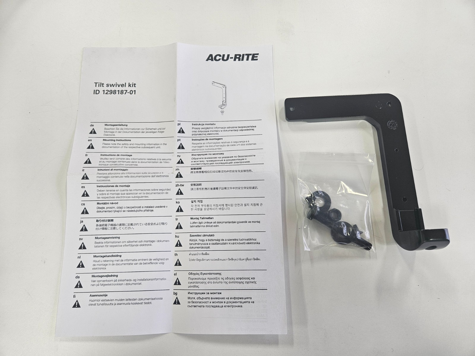 New ACU-RITE DRO Mounting Bracket | 1298187-01