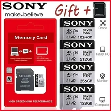 SONY 1TB 512GB 256GB 128GB Micro TF SD Card High Speed Class Flash Memory